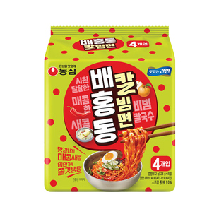 韩国进口农心甜辣拌面刀削面韩式拌冷面速食方便面酸甜凉拌面劲道