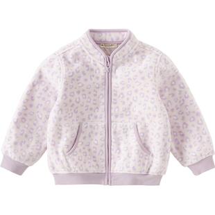 【抱抱衣】戴维贝拉女童摇粒绒外套2026春秋新款儿童宝宝加绒衣服