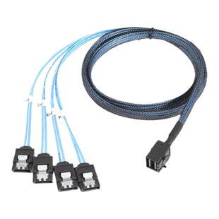 MiniSAS HD 连接线12GB数据线 SFF-8643转4 SATA LSI Adaptec 卡