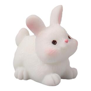 迷你小动物模型小兔小黄鸭猫大象羊青蛙微景观微缩摆件仿真道具