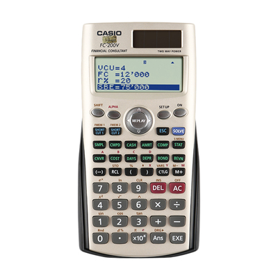 正品卡西欧fc-200v金融计算器