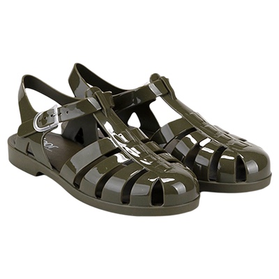 igor成人黑色同色扣罗马凉鞋