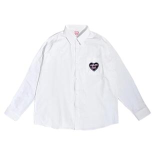 饭粒家 原创设计男友力衬衫大版型长袖防晒空调开衫外套女纯棉