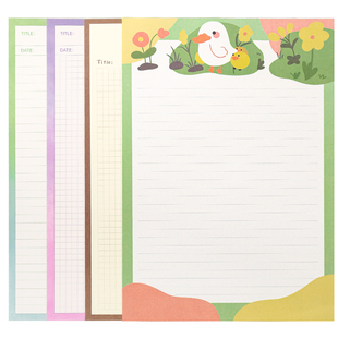 东西一巷可爱拍纸本b5可撕横线方格a5学生用to do list演草纸清新记事本简约备忘录便签本空白网格笔记本