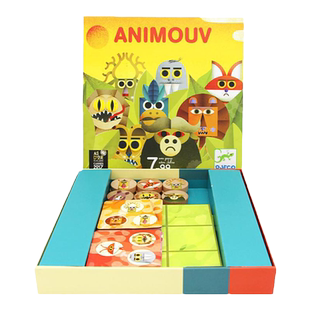 智库动物连连看逻辑桌游思维9游戏7小学生8益智岁10亲子玩具djeco