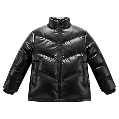 【商场同款】太平鸟男装羽绒服冬季新款PU面包服亮面潮流保暖外套