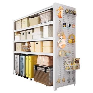 阳台置物架下空式行李箱上方收纳架子家用多层落地储物架钢制货架