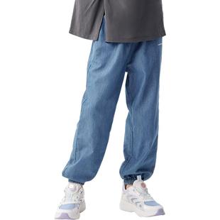 巴拉巴拉女童牛仔裤中大童裤子夏季新款童装儿童防蚊长裤束脚裤薄