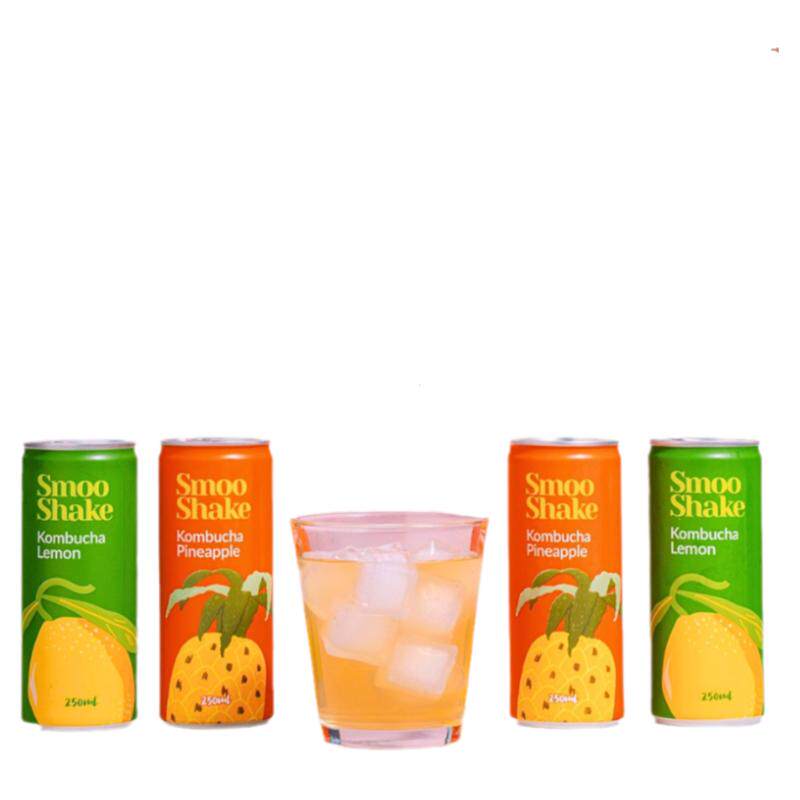 SmooShake康普茶意大利西西里柠檬味250ml*3瓶网红气泡水饮料包邮