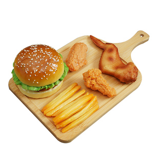 仿真汉堡炸鸡套餐儿童套餐模型奥尔良鸡翅鸡腿食品道具肯德基装饰
