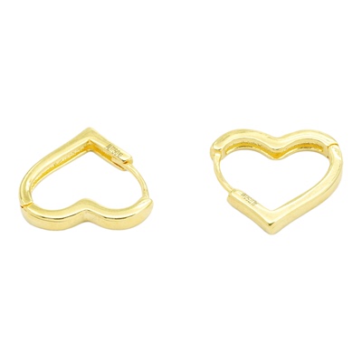 爆闪18k金爱心耳扣耳饰女款轻奢