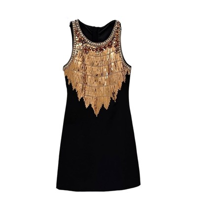 2025重工亮片MIU风名媛礼服裙