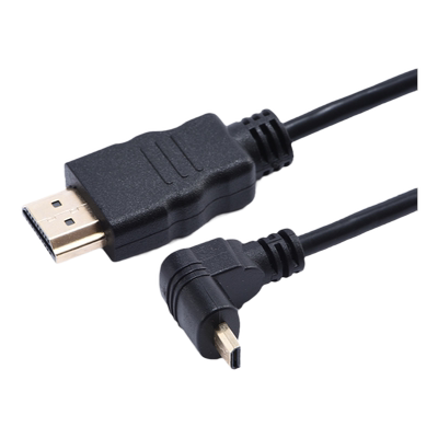 MicroHDMI转hdmi高清线弯头