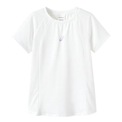ASICS/亚瑟士童装25年夏新款女童收腰运动吸湿速干T恤飓风秒干衣