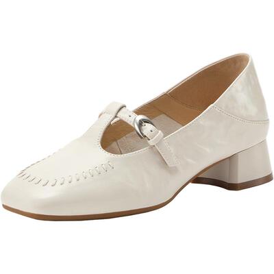 Bata新年红麦穗玛丽珍2026春商场新款软底羊皮浅口单鞋女AMK22AQ6