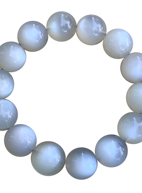 天然白月光石单圈手链饰品礼物女