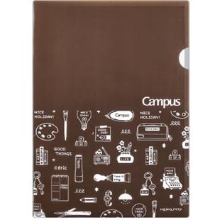 日本KOKUYO国誉Campus文件单片夹eric联名四色套装A4文件夹纸塑料单页夹插页文件袋档案资料试卷整理旗舰店