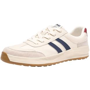 热风男鞋2026年春季新款男士休闲鞋百搭舒适德训鞋拼色日常男鞋子