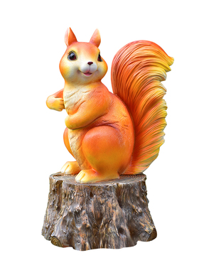 户外小松鼠花园装饰庭院摆件布置