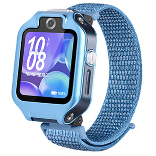 适用华为儿童5xpro手表表带4X新耀款尼龙4pro腕带3x电话3Pro超能版3s手表5活力版替换尼龙回环透气柔软表链