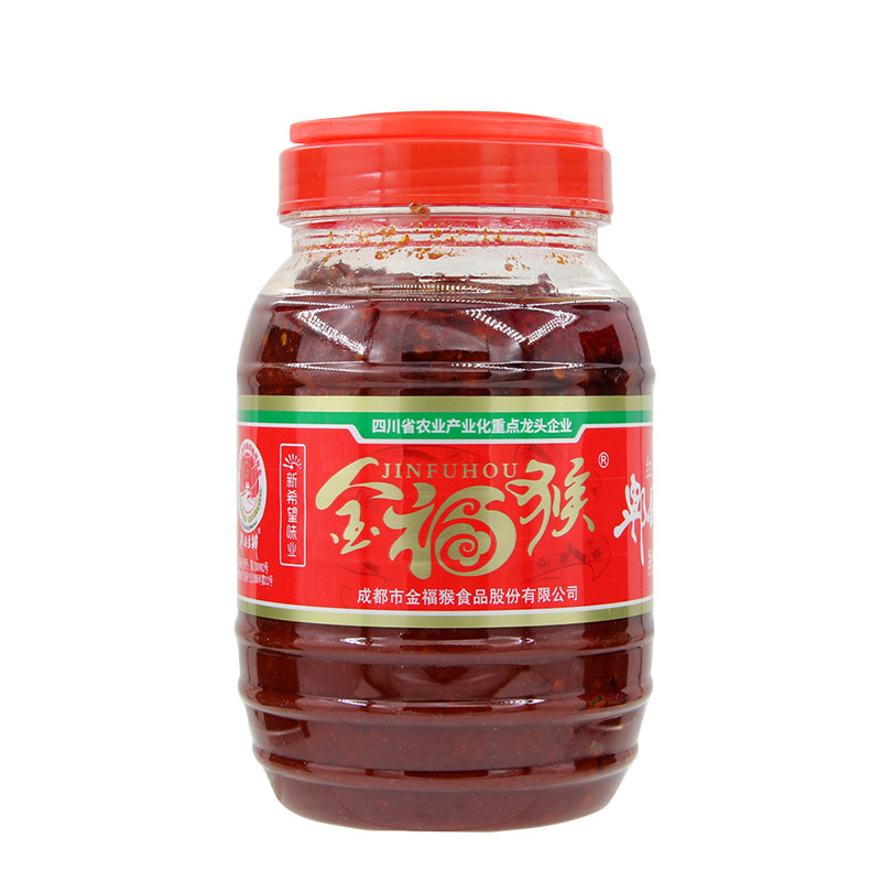 四川金福猴红油郫县豆瓣酱1kg商用炒菜火锅红烧炖鱼川菜调味酱料
