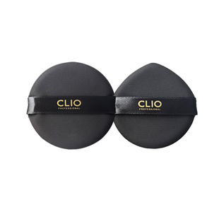 CLIO珂莱欧气垫粉扑粉底液专用粉扑干湿两用黑色圆形水滴形底妆扑