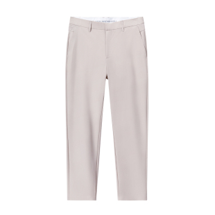 拇指白小衫休闲九分裤男士春夏季款商务休闲易打理凉感薄裤子