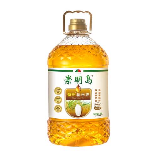 崇明岛食用油一级谷维素15000PPM蟹田稻米油5L植物甾醇15000PPM