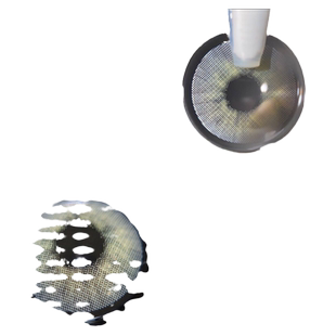 极光青灰蓝黄绿色美瞳二次元显色cosplay年抛小直径混血隐形眼镜