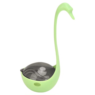 天鹅漏食猫咪玩具不倒翁益智丰荣红外线激光解闷自嗨藏食宠物玩具