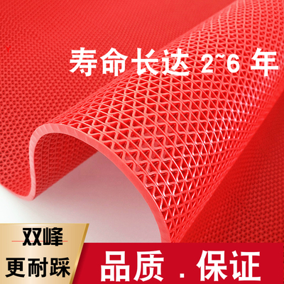 撕不烂熟胶加密耐磨地垫厨房厕所镂空浴室防滑垫PVC塑胶地毯门垫