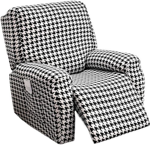 千鸟格芝华士沙发套罩全包万能通用保护电动头等舱功能按摩单人座