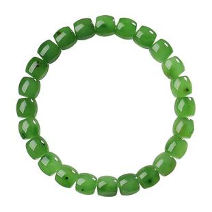 苹果绿和田玉碧玉手串手链亲宝水晶玉手镯项链吊坠饰品女玉石饰品