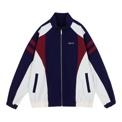 田嘉瑞同款BJHG不计后果复古外套男款秋冬季美式潮牌运动棒球夹克