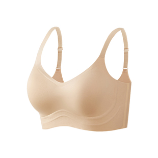 白T不透粉底液辣妹漫画胸外扩内衣女小胸显大聚拢软支撑无痕文胸