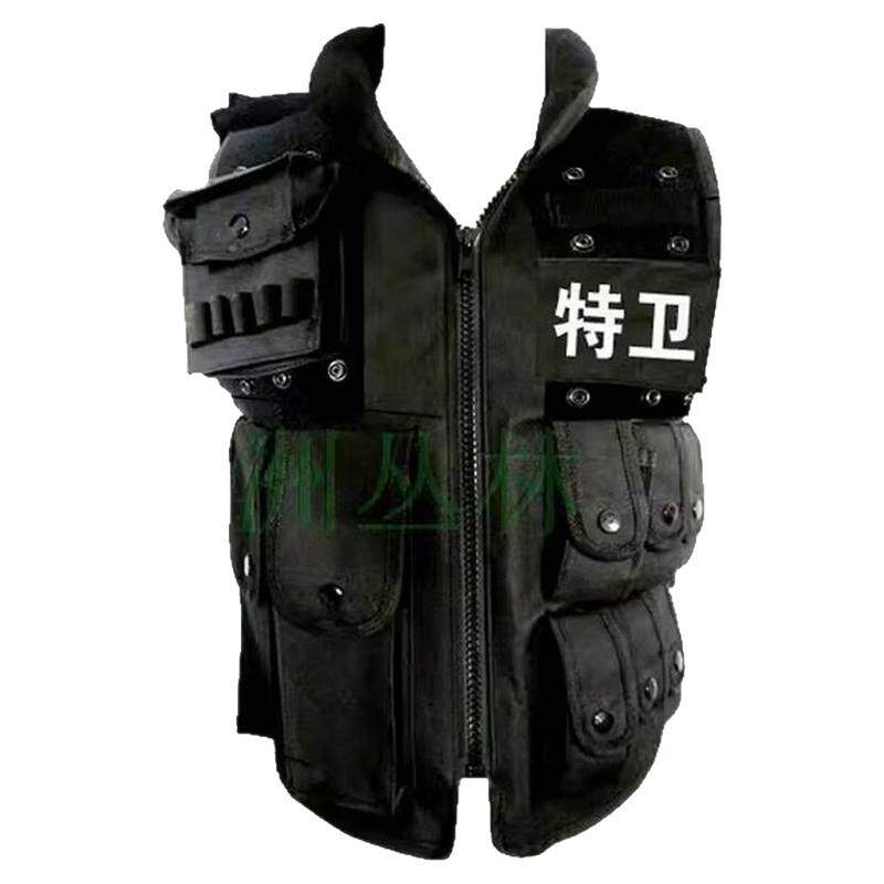 户外保安战术马甲战术背心安防CS野战背心防刺加大款定制字贴