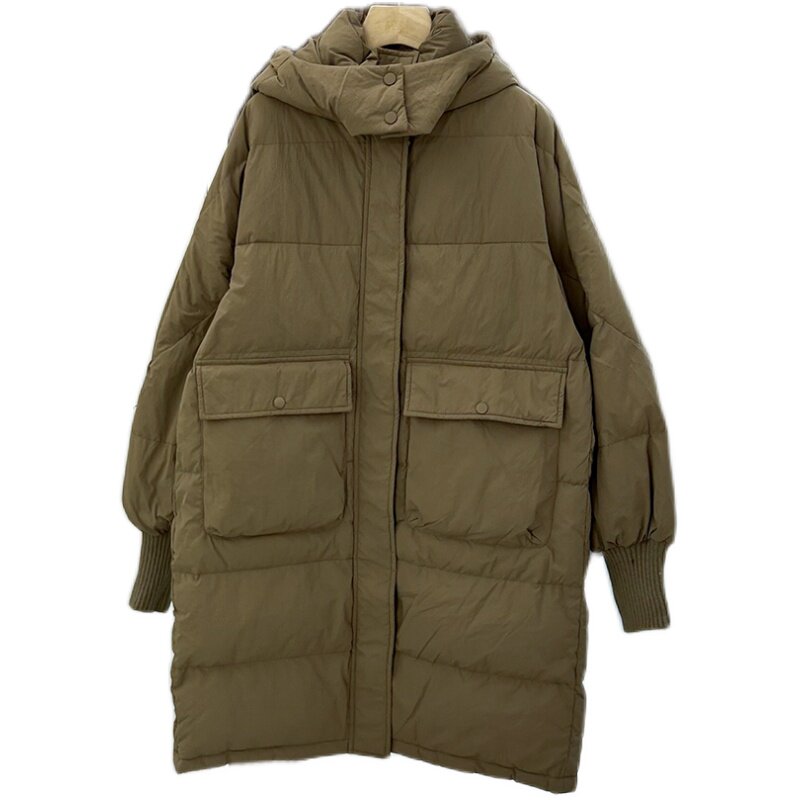 孕妇羽绒服冬季连帽加厚保暖大衣