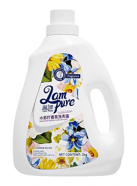 【芭芭农场兑换】蓝漂小苏打香氛洗衣液2KG*1瓶装温和花香型家用