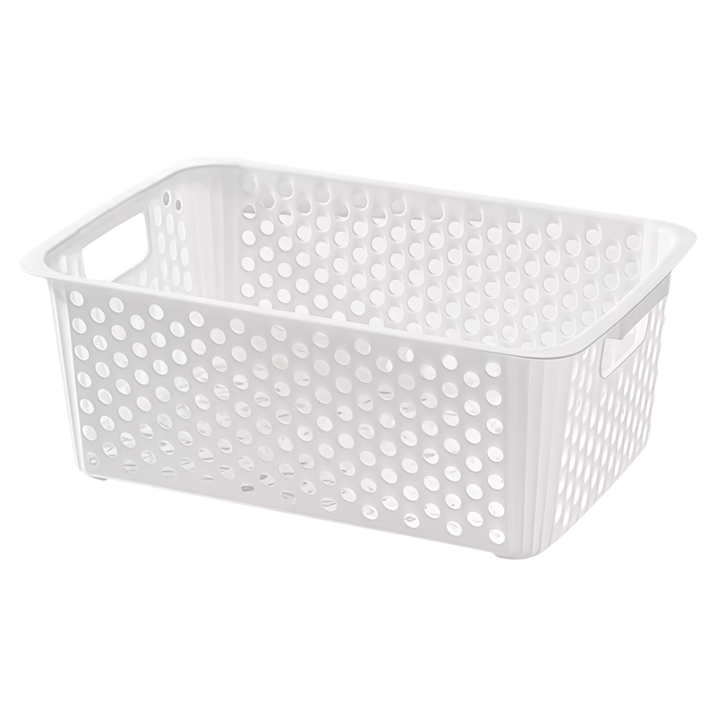 零食杂物收纳筐玩具整理筐日式家用塑料大储物盒厨房橱柜篮子桌面