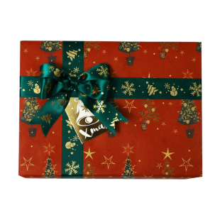 圣诞节包装纸平安夜复古风生日礼物纸新年送礼品盒儿童玩具手工纸