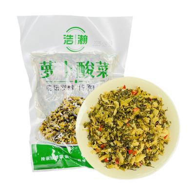 湖南特产农家萝卜酸菜常德萝卜盐菜叶缨子腌泡脆辣咸菜开胃下饭菜