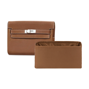 KINGS IN BAG皇冠适用于H家kelly Messenger绸缎收纳整理内胆包