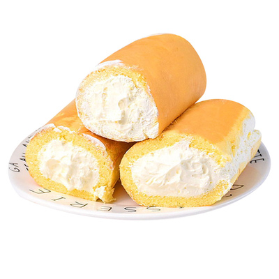 老式奶油蛋糕卷奶油面包送女朋友