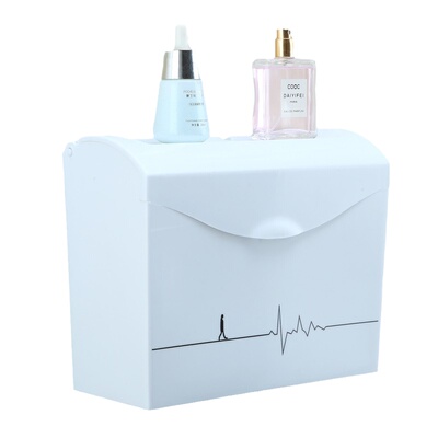 免打孔厕所纸巾盒草纸盒申成免钉