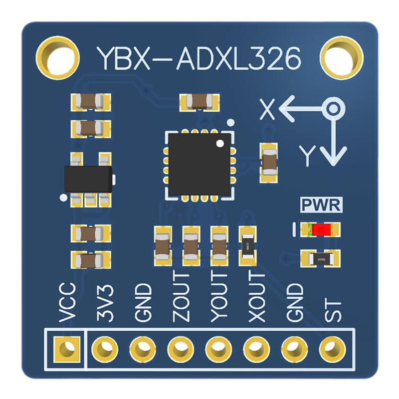 全新现货YBX-ADXL326三轴加速度传感器加速度计模块±16g模拟输出