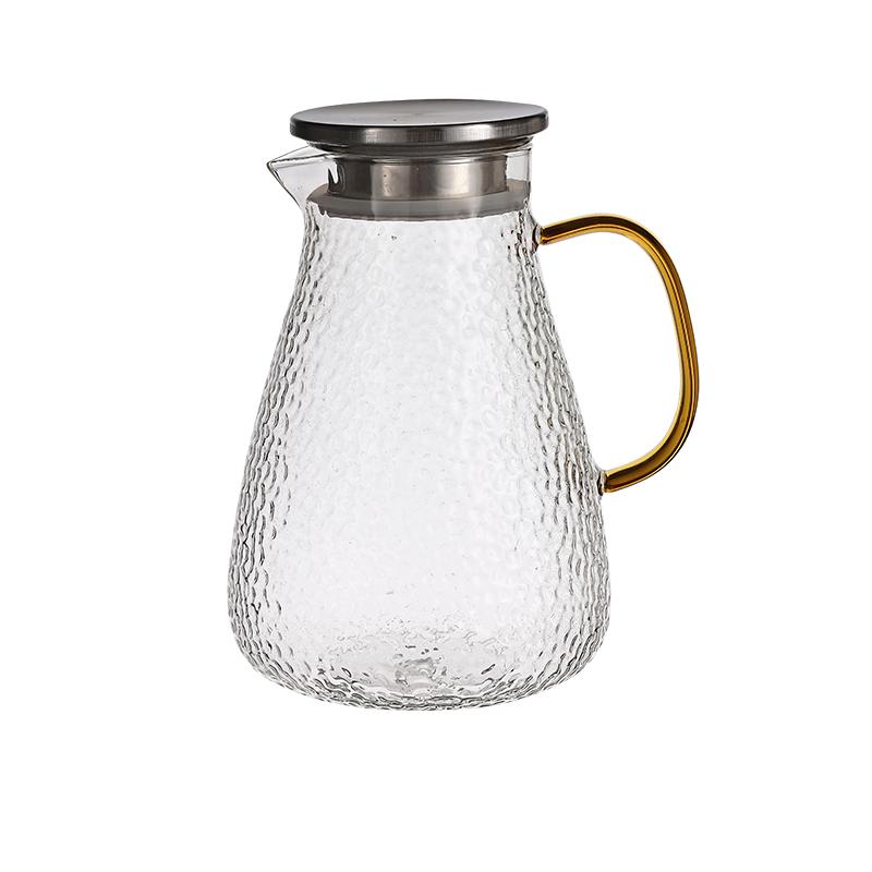 冷水壺玻璃涼水壺大容量家用耐高溫泡茶套裝白開水瓶耐熱茶壺扎壺