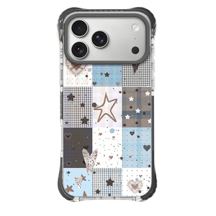 磁吸亚克力半透四角防摔适用iphone17promax苹果16pro卡通15小众14男女甜美ins包相机AI键灰黄边框小狗手机壳