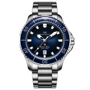 海鸥表手表潜水表夜光防水机械表男士腕表海洋系列男表1210