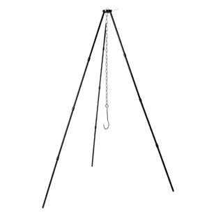 户外野营三脚架营火三角架铝合金烧烤架便携式吊锅支架篝火烤肉架