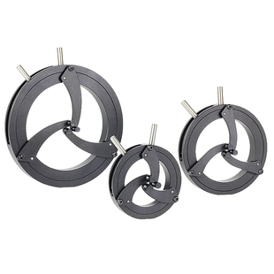 同轴透镜架圆形镜片自定心安装座可变直径三爪夹持器光学实验通用